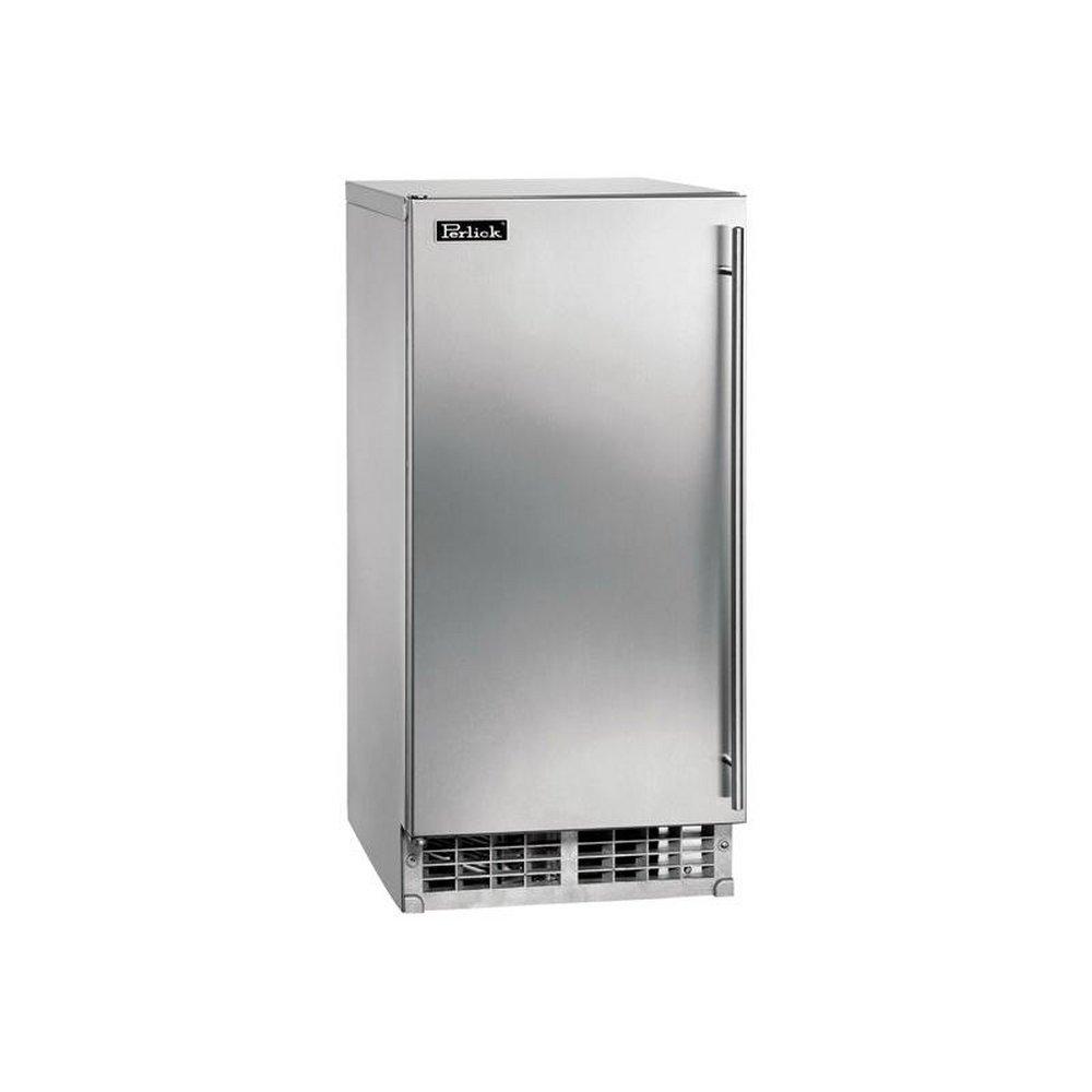15 INCH ADA HEIGHT COMPLIANT CUBELET ICE MAKER WITH PUMP STAINLESS STEEL SOLID DOOR HINGE RIGHT 