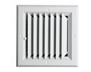 10 x 10 in. Aluminum 1-Way Ceiling Diffuser in White