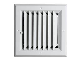 12 x 12 in. Aluminum 1-Way Ceiling Diffuser in White