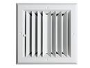 12 x 12 in. Aluminium 2-Way Ceiling Diffuser in White
