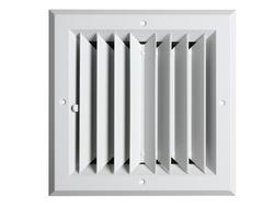 6 x 6 in. Aluminium 2-Way Ceiling Diffuser in White