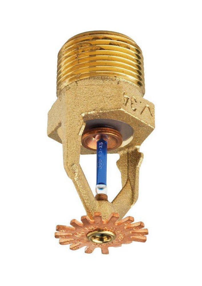 Victaulic Plain Brass 3/4 in. 175F 8K Pendent Sprinkler and Quick Response Sprinkler Head 