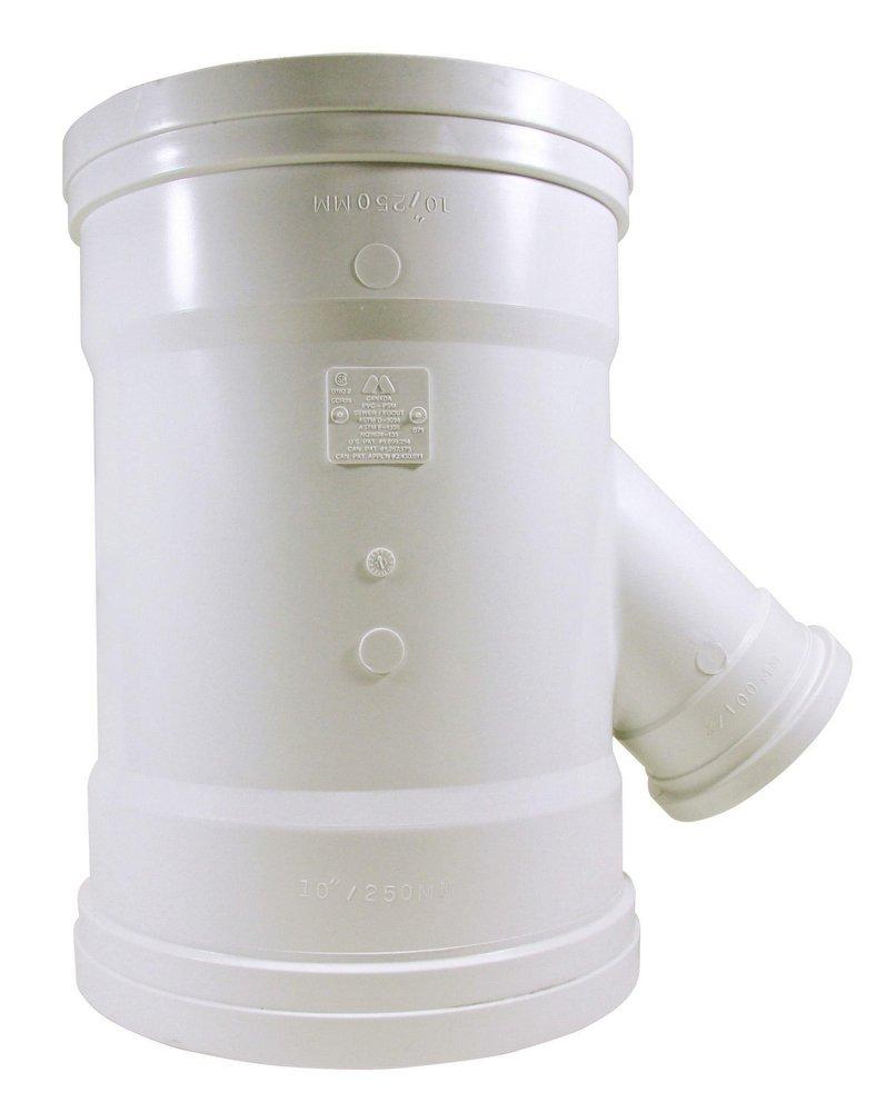 TRENCH TOUGH PLUS Gasket Sewer SDR 35 PVC Double Wye 