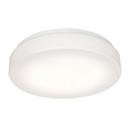 34W 1-Light 14in. Wide 3000K LED Flush Mount Drum Ceiling Fixture in White