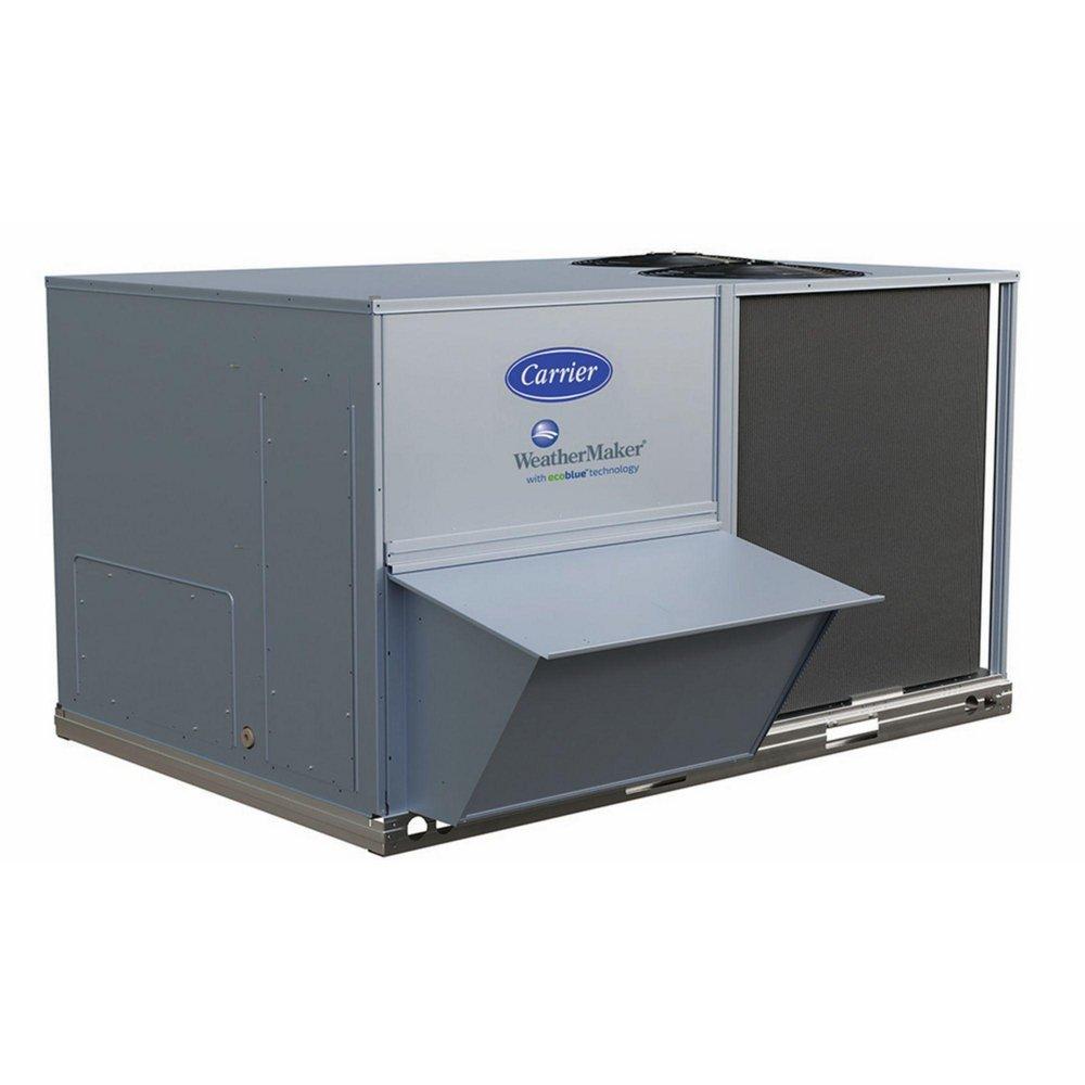 Carrier Corporation Single Packaged Outdoor Heat Pump - Cooling w/ Electric Heat - R-454B - 208/230/3 