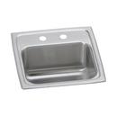 15 x 15 in. 2 Hole Stainless Steel Drop- Bar Sink