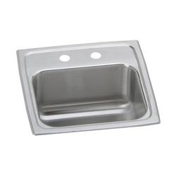 15 x 15 in. Drop-in Stainless Steel 2 Hole Bar Sink in Brushed Satin