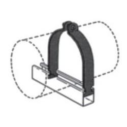 6-1/8 in. OD Copper Plated Strut Clamp