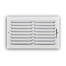 14 x 6 in. 1-Way Stamped Steel Curved Blade Ceiling & Sidewall Register in White