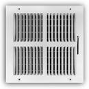 10 x 10 in. 2-Way Stamped Steel Ceiling & Sidewall Register in White