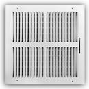 12 x 12 in. 2-Way Stamped Steel Ceiling & Sidewall Register in White