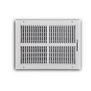 14 x 10 in. 2-Way Stamped Steel Ceiling & Sidewall Register in White