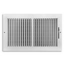 14 x 8 in. 2-Way Stamped Steel Ceiling & Sidewall Register in White