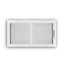 16 x 8 in. 2-Way Stamped Steel Ceiling & Sidewall Register in White