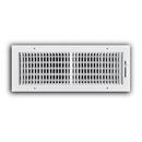 18 x 6 in. 2-Way Stamped Steel Ceiling & Sidewall Register in White