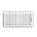 18 x 8 in. 2-Way Stamped Steel Ceiling & Sidewall Register in White