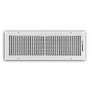 20 x 6 in. 2-Way Stamped Steel Ceiling & Sidewall Register in White