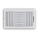 14 x 8 in. 3-Way Stamped Steel Curved Blade Ceiling & Sidewall Register in White