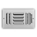 8 x 4 in. 3-Way Stamped Steel Curved Blade Ceiling & Sidewall Register in White