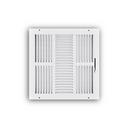 12 x 12 in. 3-Way Stamped Steel Ceiling & Sidewall Register in White