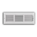 14 x 4 in. 3-Way Stamped Steel Ceiling & Sidewall Register in White