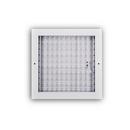 10 x 10 in. Aluminum Vertical Blade Supply Register with Adjustable Deflectors in White