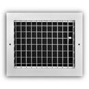 10 x 8 in. Aluminum Vertical Blade Supply Register with Adjustable Deflectors in White