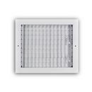 12 x 10 in. Aluminum Vertical Blade Supply Register with Adjustable Deflectors in White