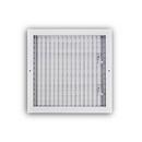 14 x 14 in. Aluminum Vertical Blade Supply Register with Adjustable Deflectors in White
