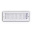 14 x 4 in. Aluminum Vertical Blade Supply Register with Adjustable Deflectors in White