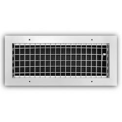 16 x 6 in. Aluminum Vertical Blade Supply Register with Adjustable Deflectors in White