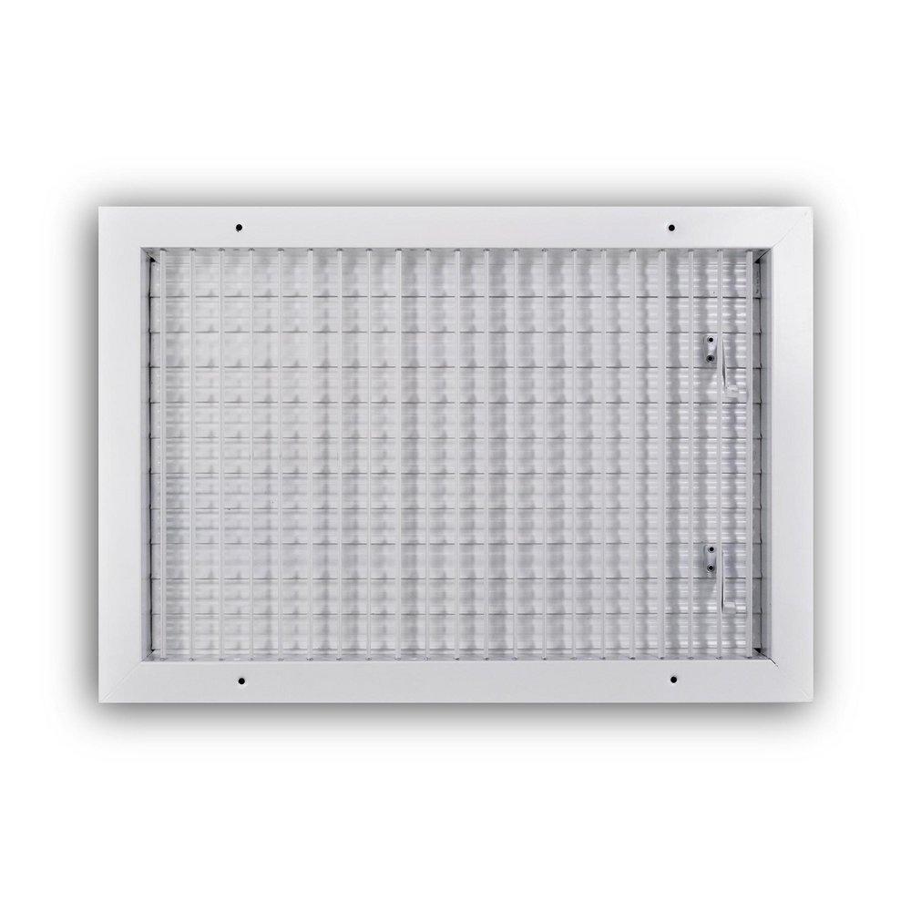 18 x 12 in. Aluminum Vertical Blade Supply Register with Adjustable Deflectors in White image number 0