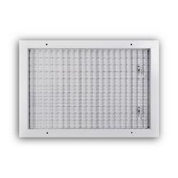 18 x 12 in. Aluminum Vertical Blade Supply Register with Adjustable Deflectors in White