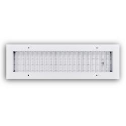 18 x 4 in. Aluminum Vertical Blade Supply Register with Adjustable Deflectors in White