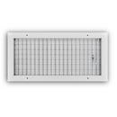 18 x 8 in. Aluminum Vertical Blade Supply Register with Adjustable Deflectors in White