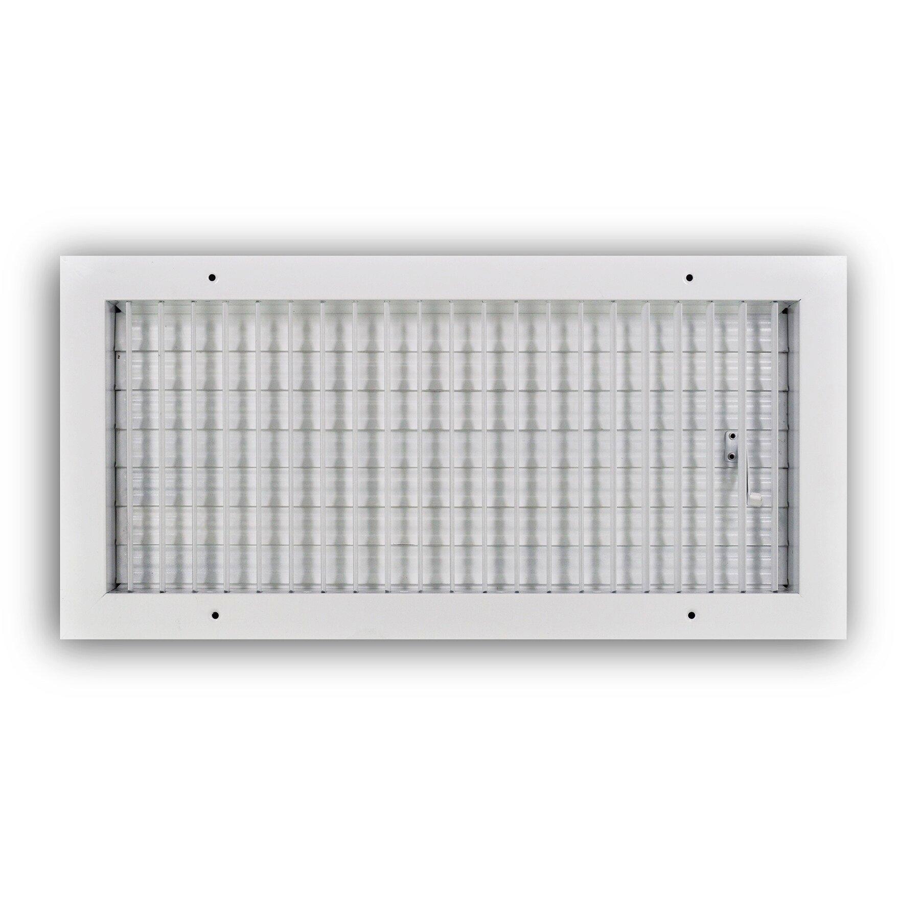 PROSELECT&reg; White 18 in. Aluminum Vertical Blade Supply Register with Adjustable Deflectors in White 
