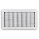 20 x 10 in. Aluminum Vertical Blade Supply Register with Adjustable Deflectors in White