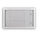 20 x 12 in. Aluminum Vertical Blade Supply Register with Adjustable Deflectors in White