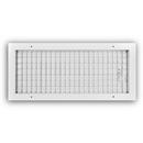 20 x 8 in. Aluminum Vertical Blade Supply Register with Adjustable Deflectors in White
