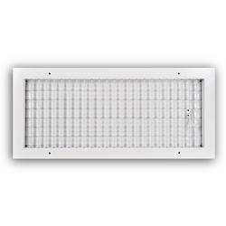 20 x 8 in. Aluminum Vertical Blade Supply Register with Adjustable Deflectors in White