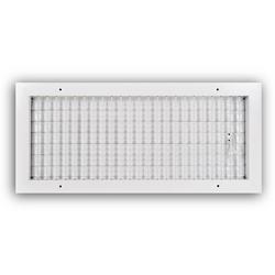 20 x 8 in. Aluminum Vertical Blade Supply Register with Adjustable Deflectors in White