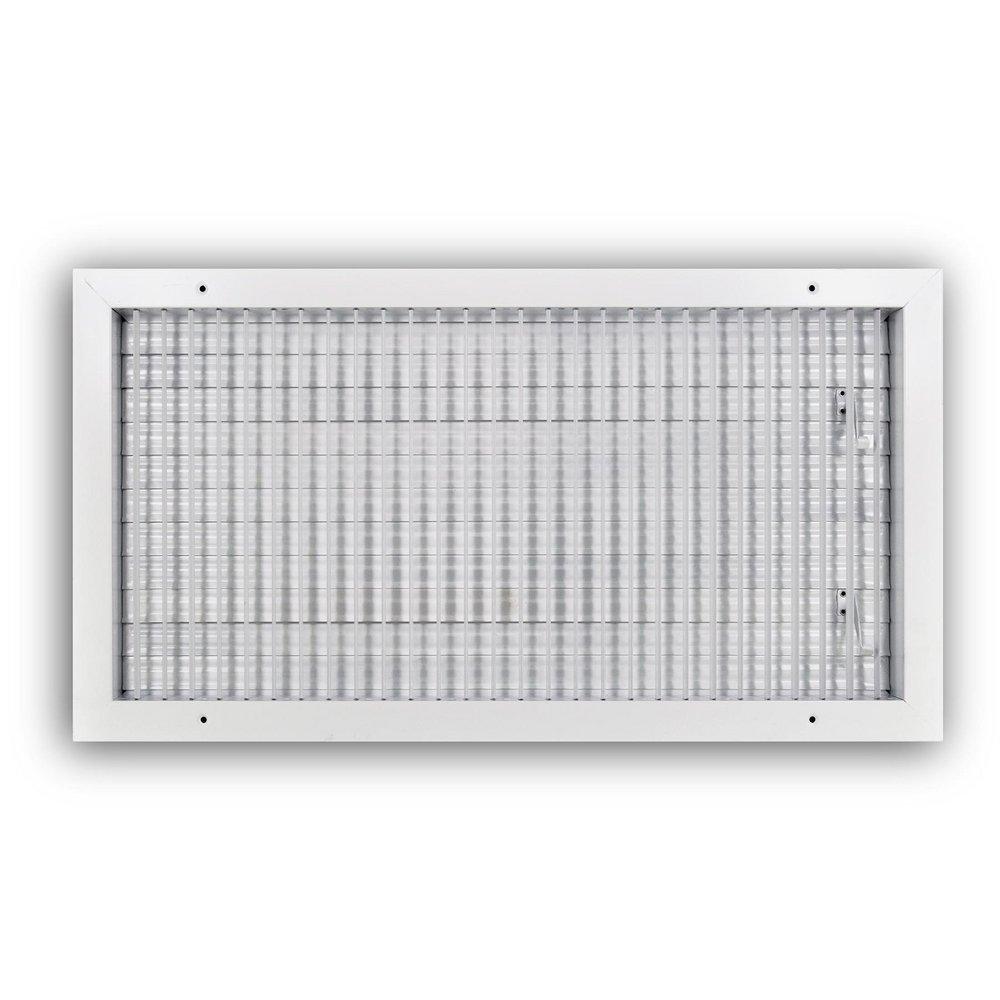 24 x 12 in. Aluminum Vertical Blade Supply Register with Adjustable Deflectors in White image number 0