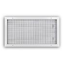 24 x 12 in. Aluminum Vertical Blade Supply Register with Adjustable Deflectors in White