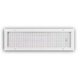 24 x 6 in. Aluminum Vertical Blade Supply Register with Adjustable Deflectors in White