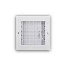 6 x 6 in. Aluminum Vertical Blade Supply Register with Adjustable Deflectors in White