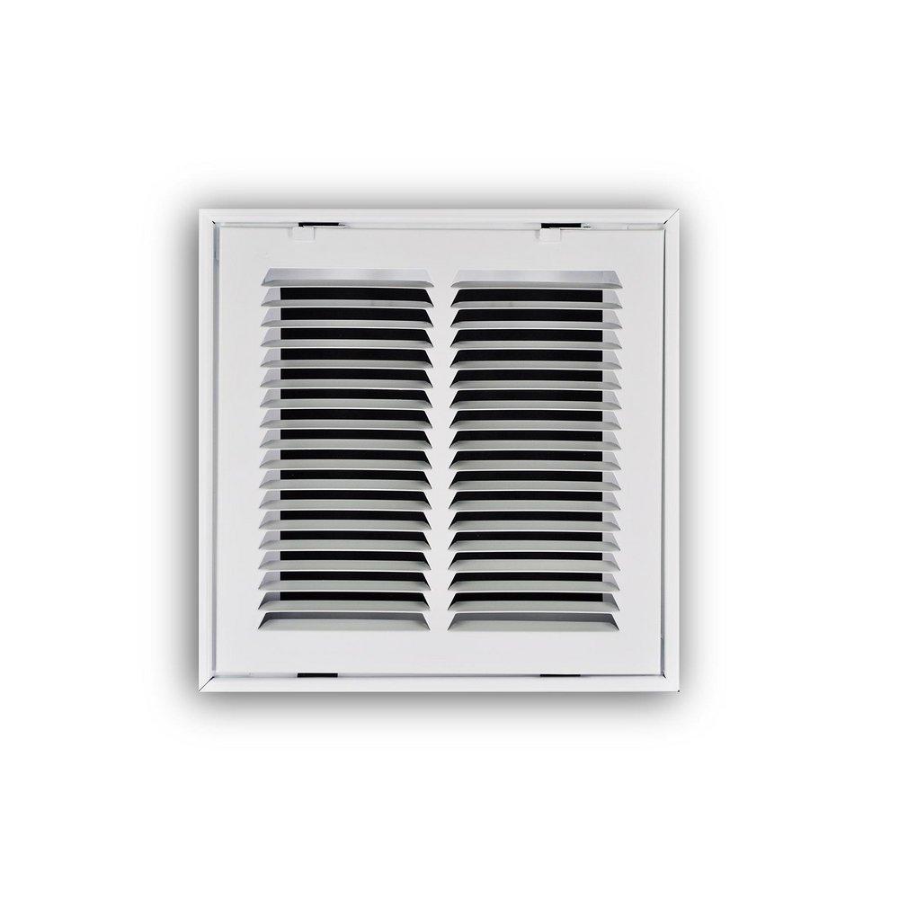 10 x 10 in. Stamped Steel Return Air Filter Grille in White image number 0