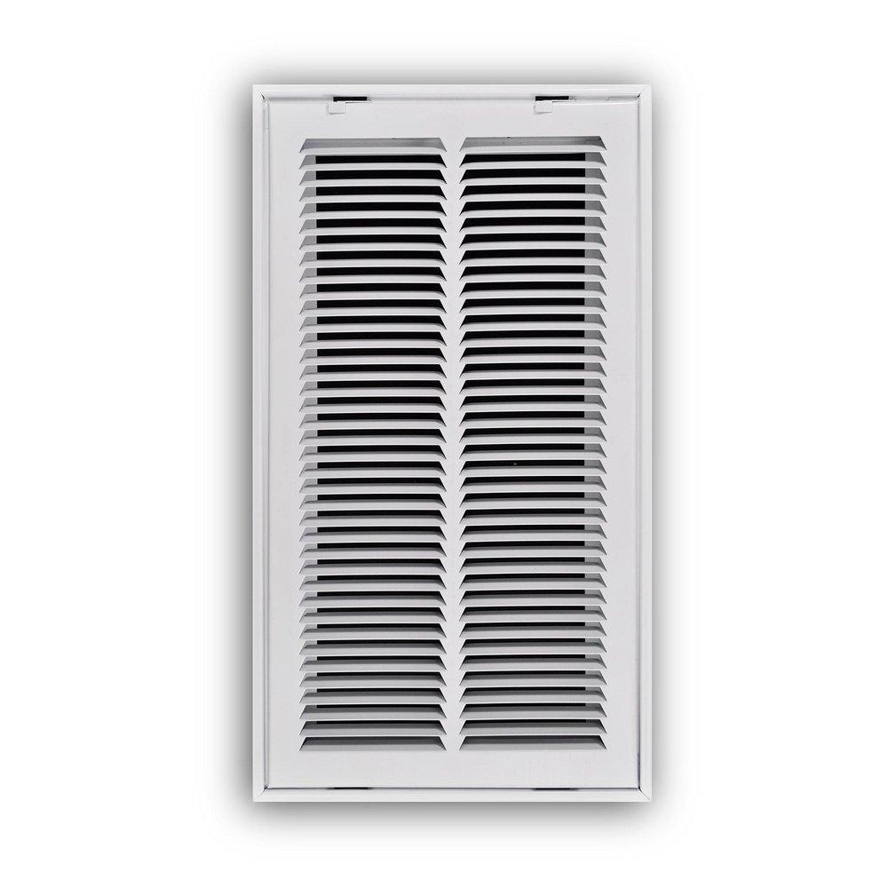 10 x 20 in. Stamped Steel Return Air Filter Grille in White image number 0