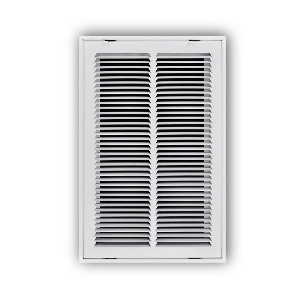 12 x 20 in. Stamped Steel Return Air Filter Grille in White image number 0