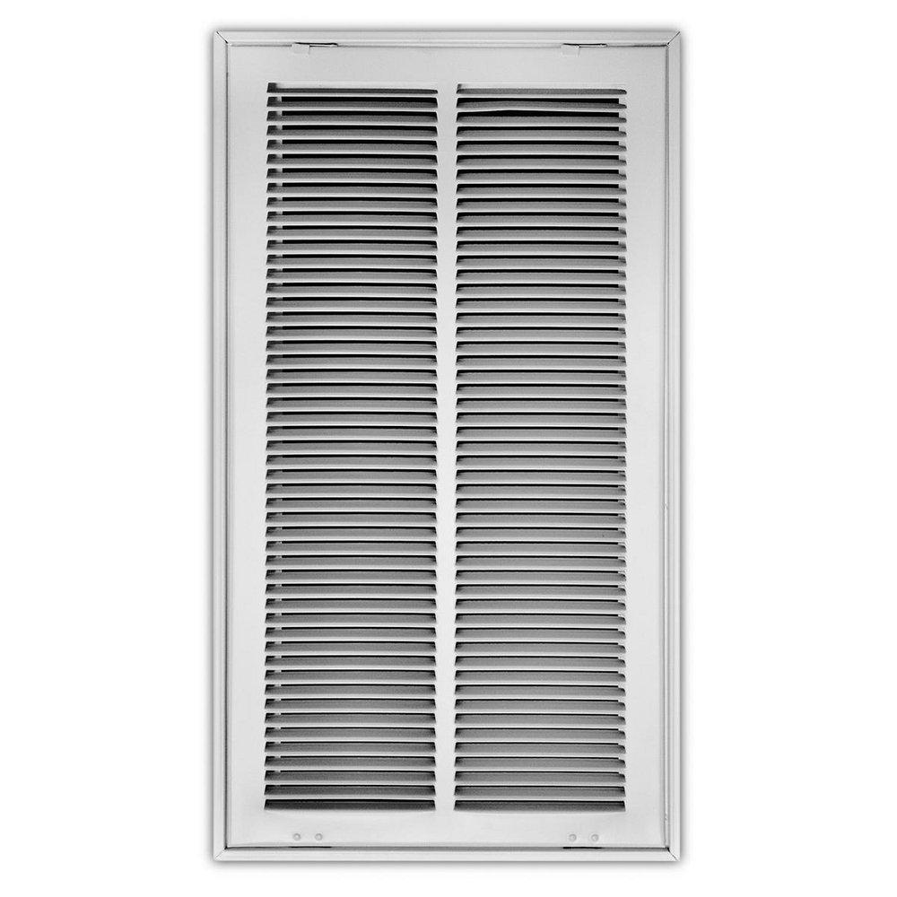 12 x 24 in. Stamped Steel Return Air Filter Grille in White image number 0