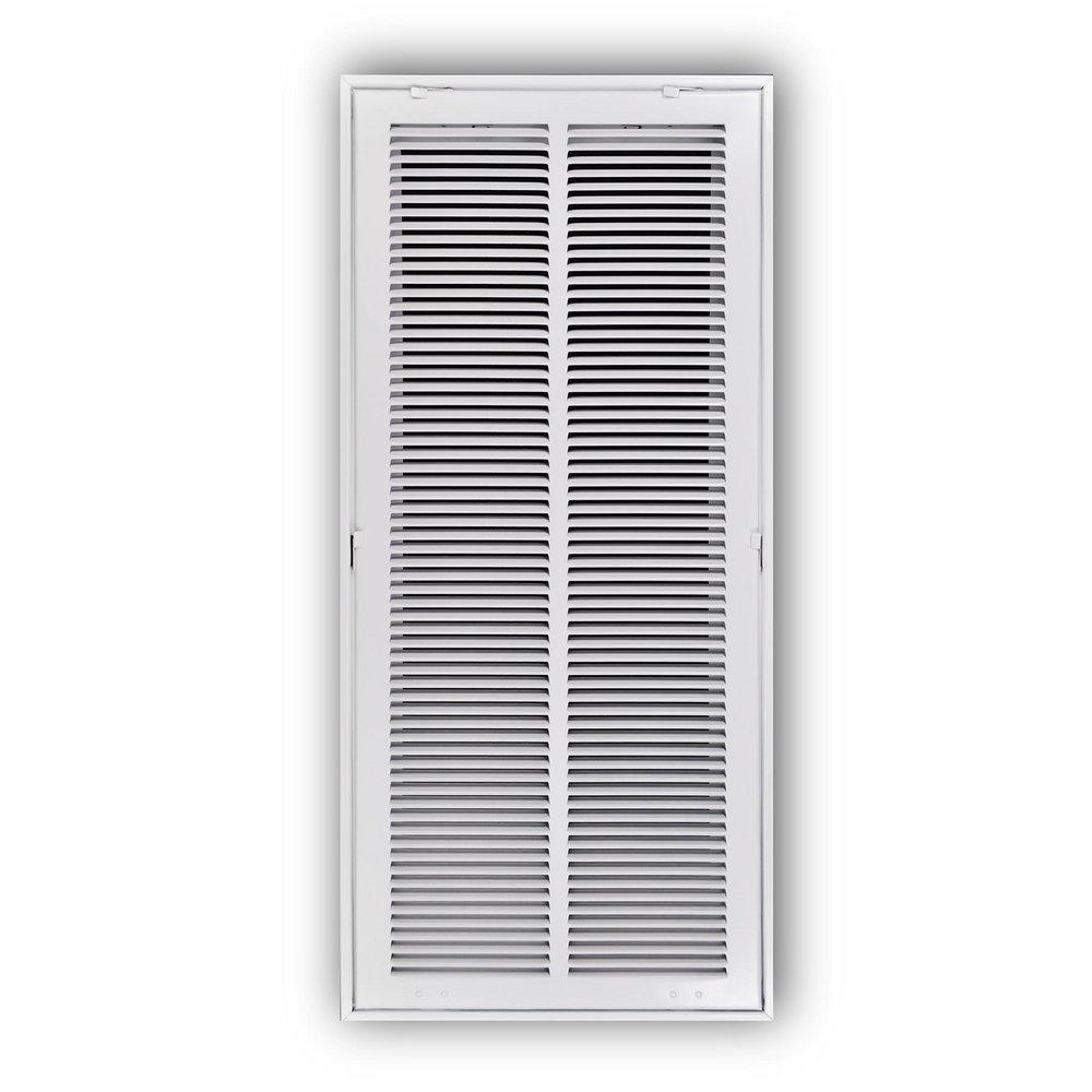 12 x 36 in. Stamped Steel Return Air Filter Grille in White image number 0